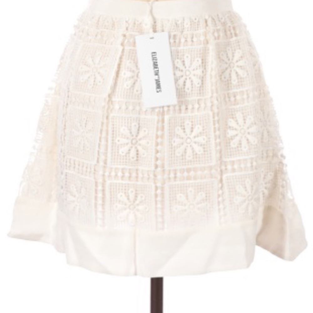 White Elizabeth James Skirt size 6